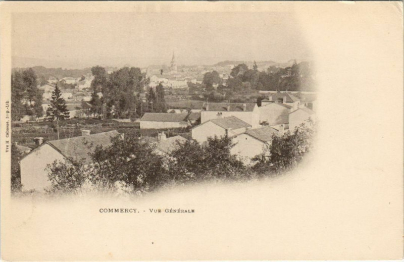 Carte postale ancienne Commercy - Vue generale à Commercy