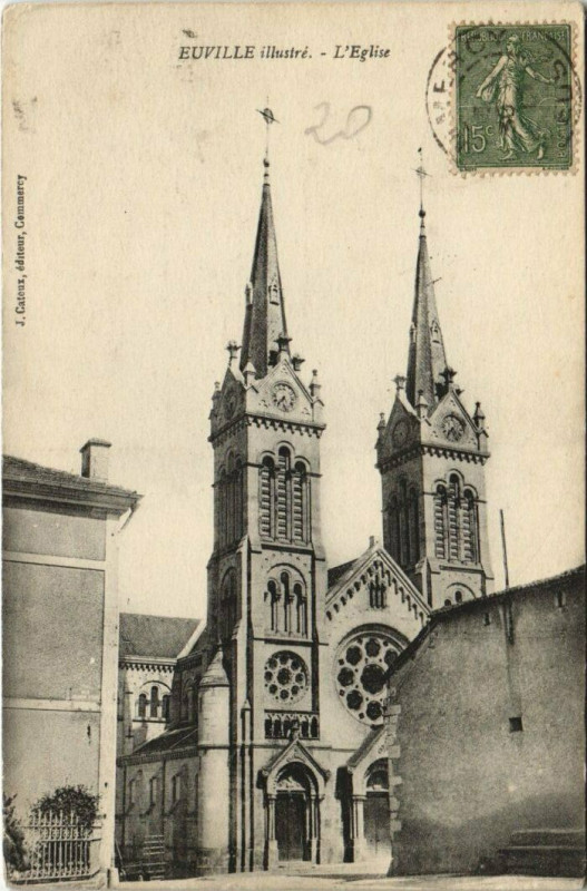 Carte postale ancienne Euville illustre - L'eglise à Euville