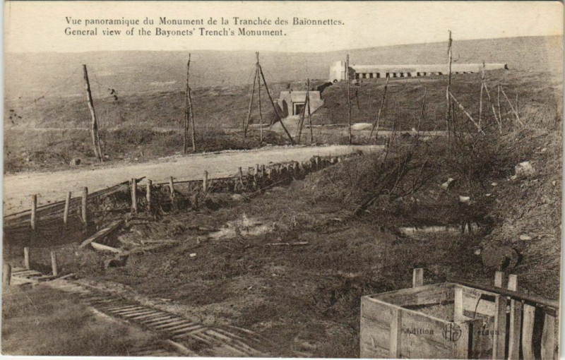 Carte postale ancienne Vue panoramique du monument de la tranchee