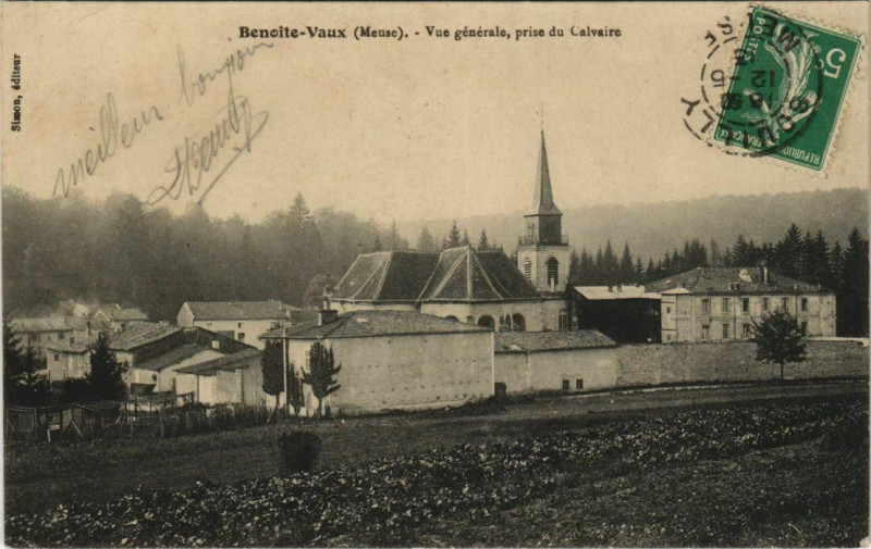 Carte postale ancienne Benoite-Vaux - Vue generale