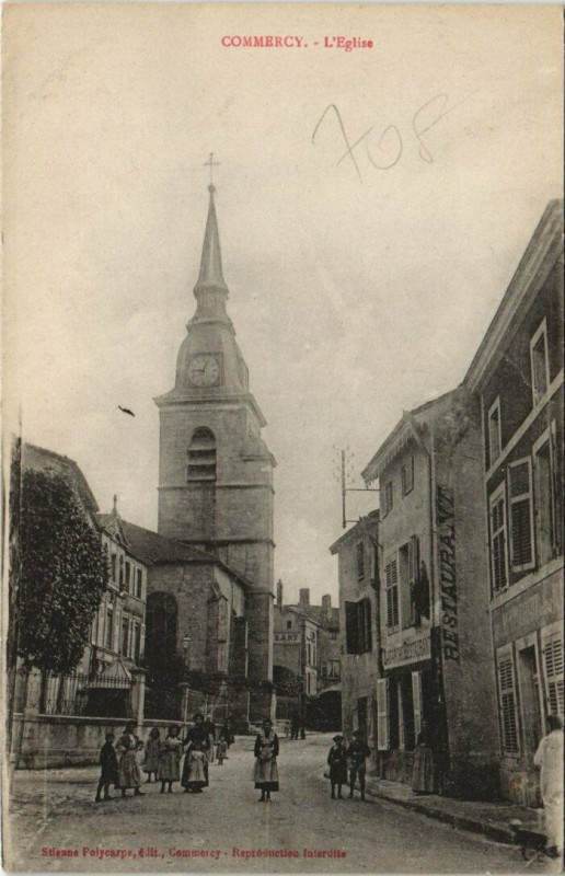 Carte postale ancienne Commercy - L'Eglise à Commercy
