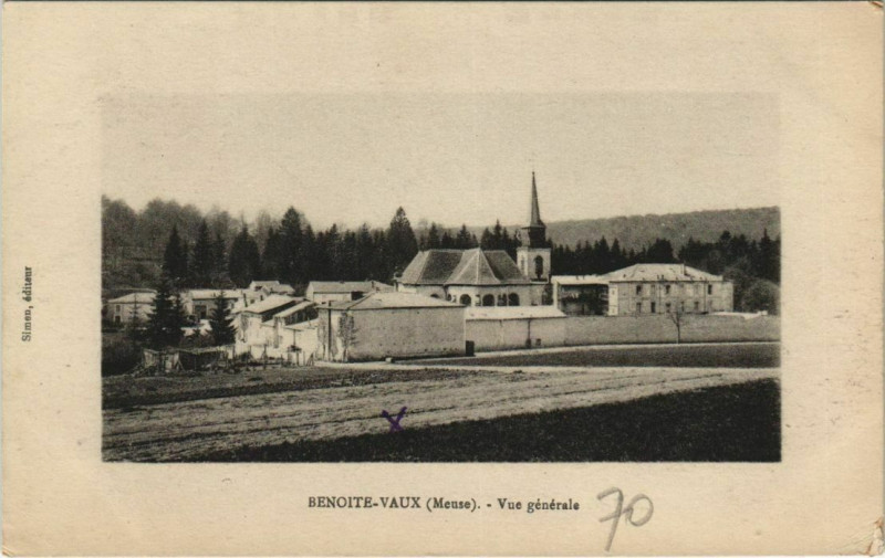 Carte postale ancienne Benoite-Vaux - Vue generale