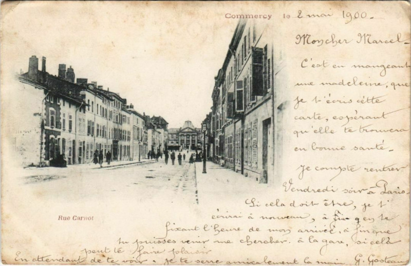 Carte postale ancienne Commercy Rue Carnot à Commercy