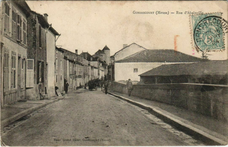 Carte postale ancienne Gondrecourt - Rue d'Abainville à Abainville