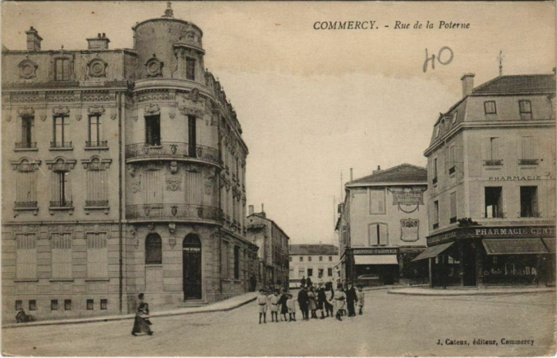 Carte postale ancienne Commercy - Rue de la Polerne à Commercy
