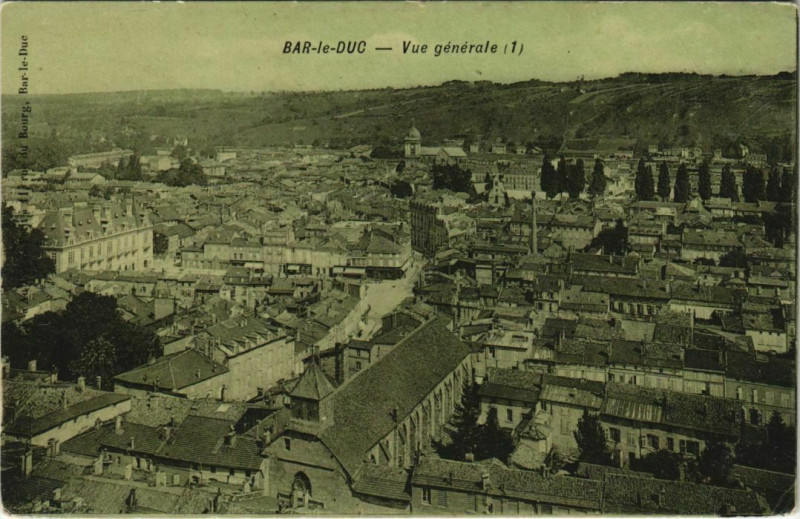 Carte postale ancienne Bar-le-Duc - Vue generale à Bar-le-Duc