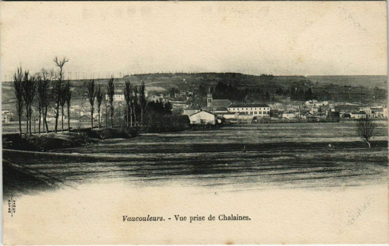 Carte postale ancienne Vaucouleurs - Vue prise de chalaines à Vaucouleurs