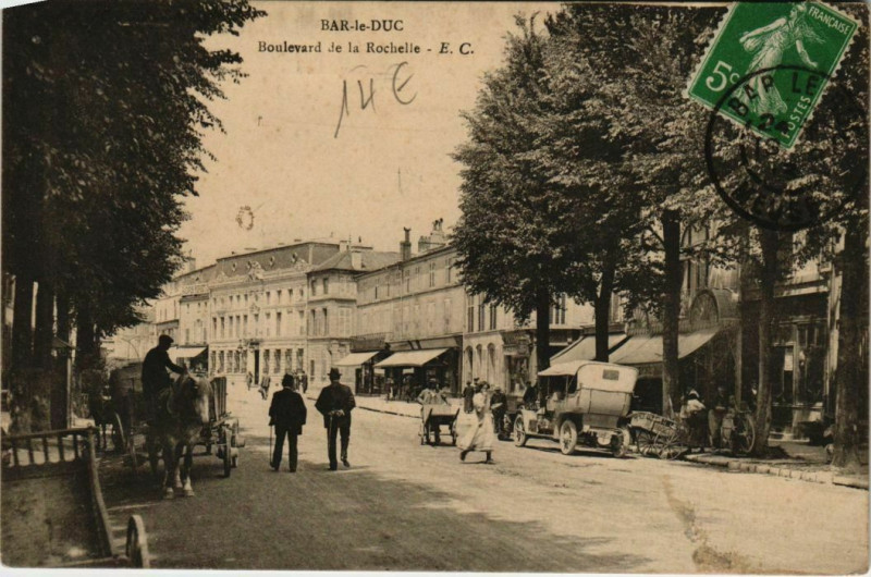Carte postale ancienne Bar-le-Duc - Boulevard de la Rochelle à Bar-le-Duc
