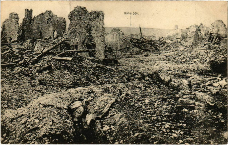 Carte postale ancienne Bethincourt - Ruines à Béthincourt