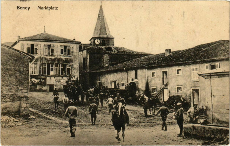 Carte postale ancienne Beney - Marktplatz