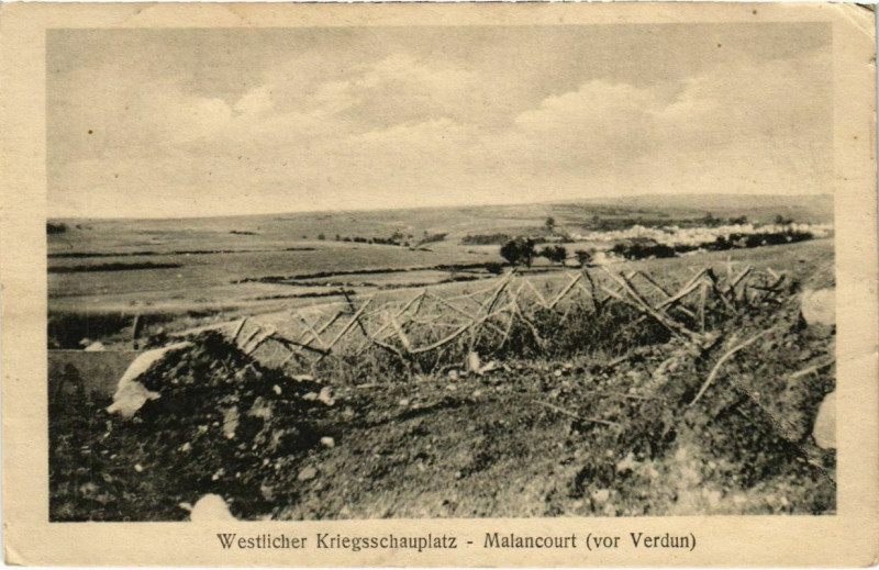 Carte postale ancienne Malancourt - Landscape - Vor Verdun à Malancourt