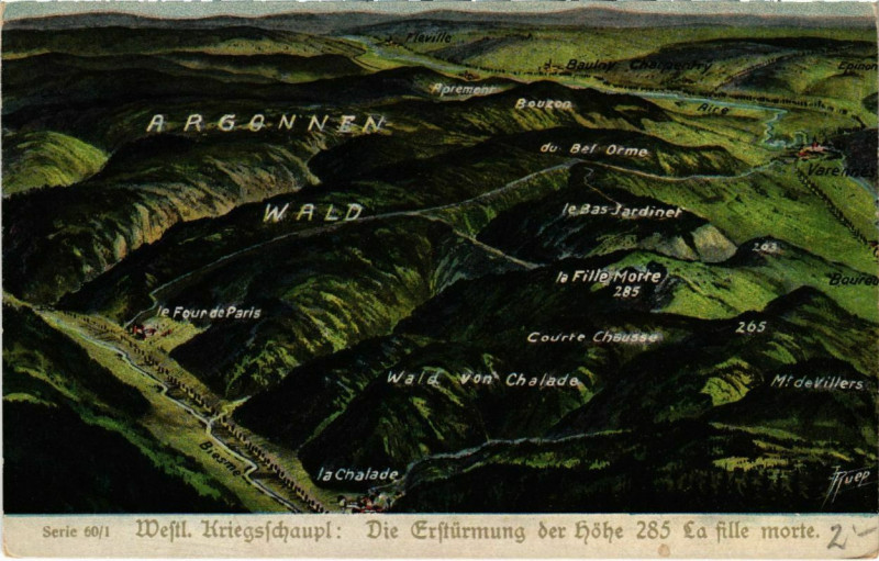 Carte postale ancienne Westl. Krieshschaupl. - Panorama