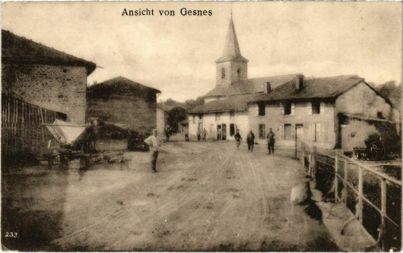 Carte postale ancienne Gesnes-en-Argonne - Gesnes - Ansicht von Gesnes - Village Scene à Gesnes-en-Argonne