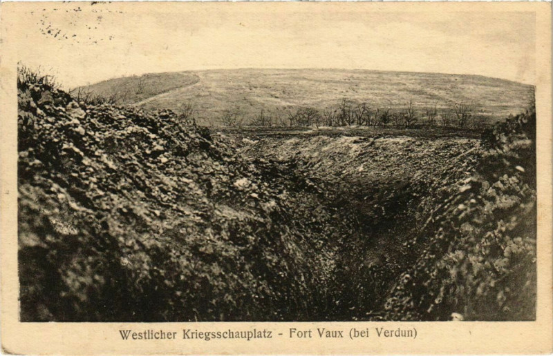 Carte postale ancienne Fort Vaux bei Verdun à Verdun