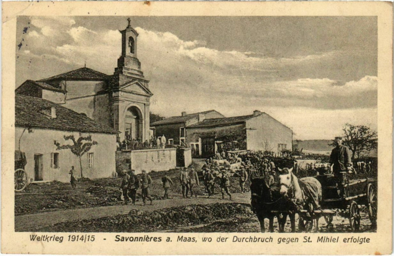 Carte postale ancienne Savonnieres-en-Perthois - Savonnieres a. Maas - Town Scene à Savonnières-en-Perthois