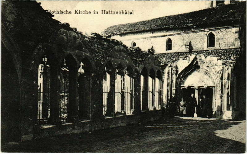 Carte postale ancienne Vigneulles-les-Hattonchatel - Gothische Kirche - Ruines à Vigneulles-lès-Hattonchâtel