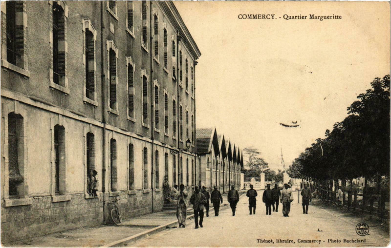 Carte postale ancienne Militaire Commercy - Quartier Margueritte à Commercy