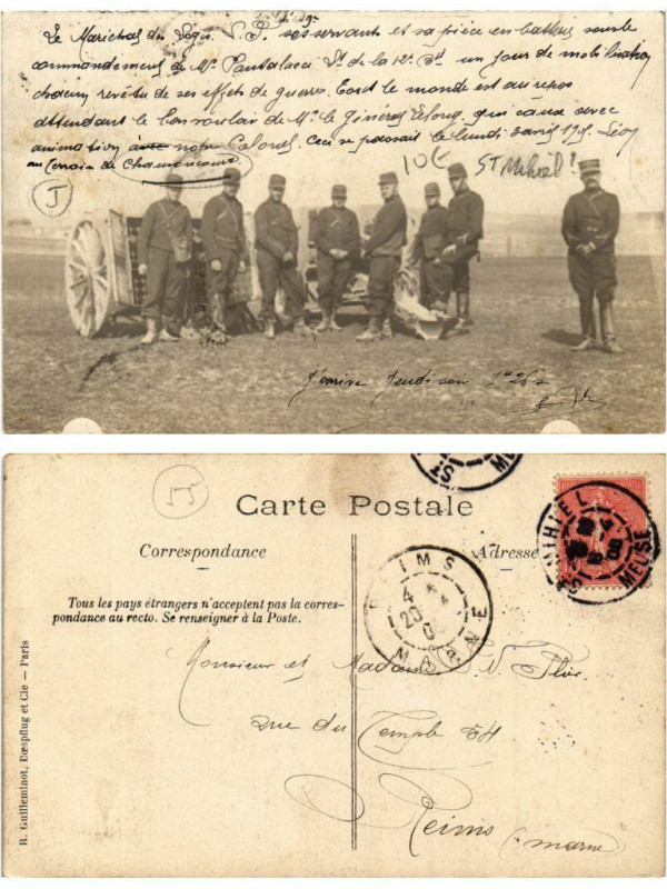 Carte postale ancienne Carte photo Saint-Mihiel Terrain de Chauroncourt à Saint-Mihiel