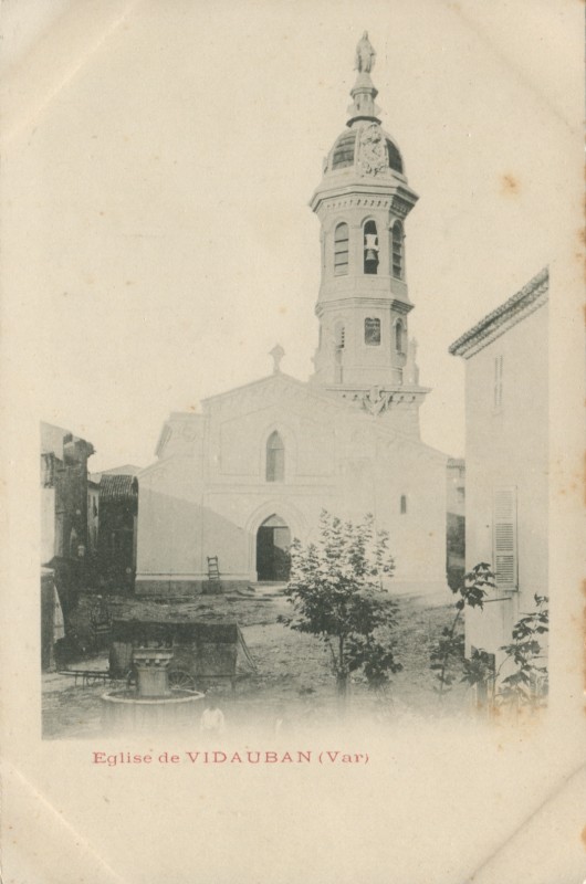 Carte postale ancienne Eglise de Vidauban à Vidauban