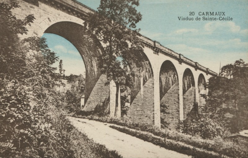 Carte postale ancienne Viaduc de Sainte-Cécile à Carmaux