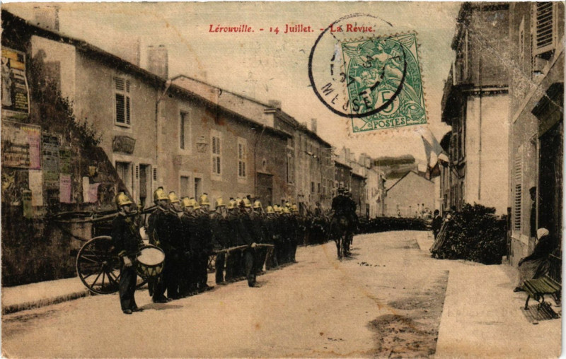 Carte postale ancienne Lerouville - Juillet - La Revire à Lérouville