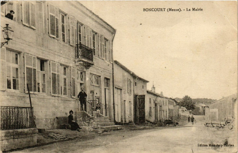 Carte postale ancienne Boncourt - La Mairie