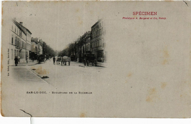 Carte postale ancienne Bar-le-Duc - Boulevard de la Rochelle à Bar-le-Duc