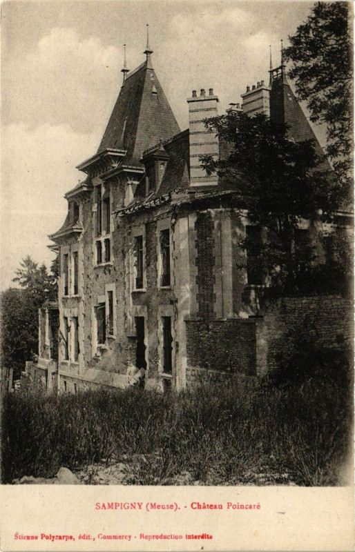 Carte postale ancienne Sampigny - Chateau Poincare à Sampigny