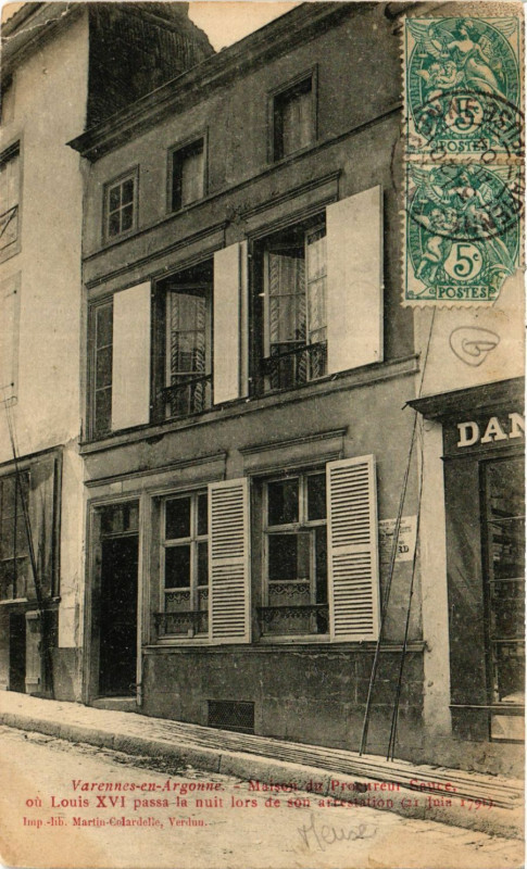Carte postale ancienne Varennes-en-Argonne - Maison du Procureur Sauce à Varennes-en-Argonne