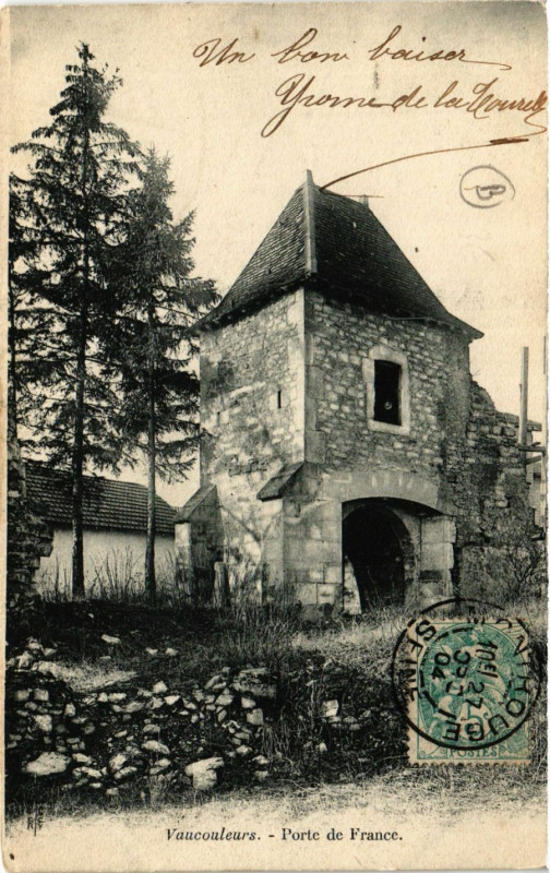 Carte postale ancienne Vaucouleurs - Porte de France à Vaucouleurs