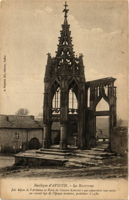 Carte postale ancienne Basilique d'Avioth - La Recevresse à Avioth