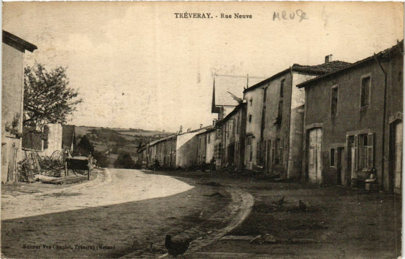 Carte postale ancienne Treveray - Rue Neuve à Tréveray