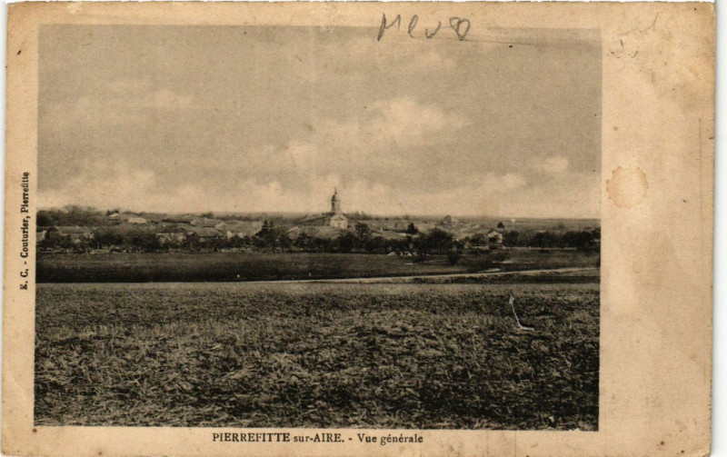 Carte postale ancienne Pierrefitte-sur-Aire - Vue generale à Pierrefitte-sur-Aire