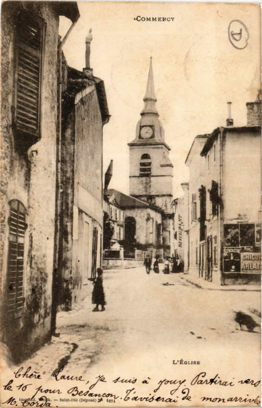 Carte postale ancienne Commercy L'Eglise à Commercy