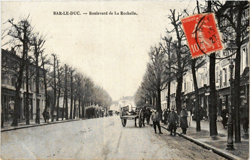 Carte postale ancienne Bar-le-Duc - Boulevard de La Rochelle à Bar-le-Duc