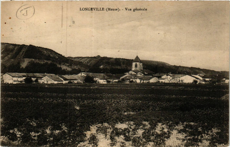 Carte postale ancienne Longeville (Meuse) -Vue générale à Geville