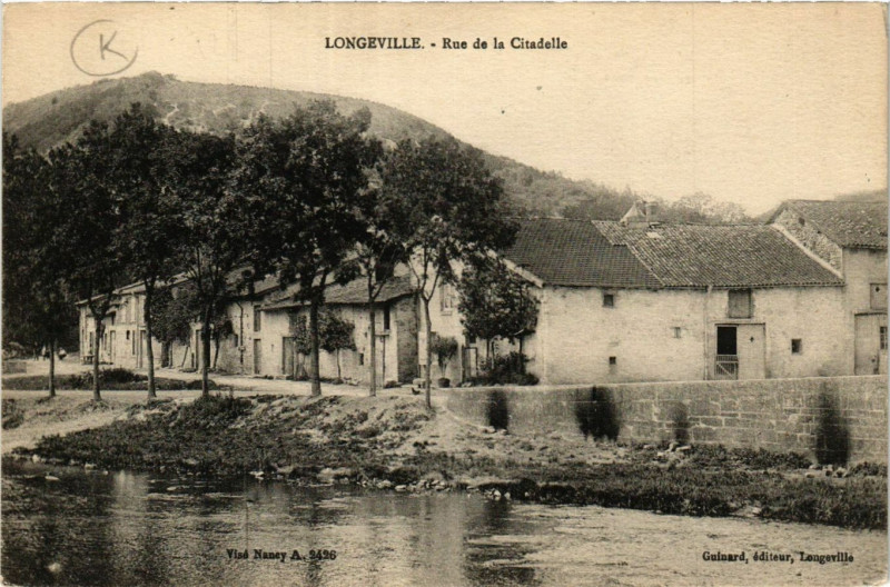 Carte postale ancienne Longeville - Rue de la Citadelle à Geville