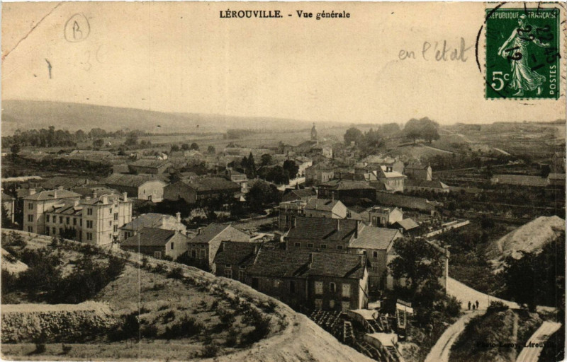 Carte postale ancienne Lérouville - Vue générale à Lérouville