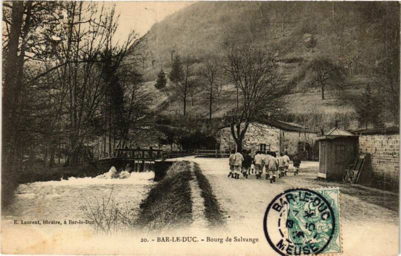 Carte postale ancienne Bar-le-Duc - Bourg de Salvange à Bar-le-Duc