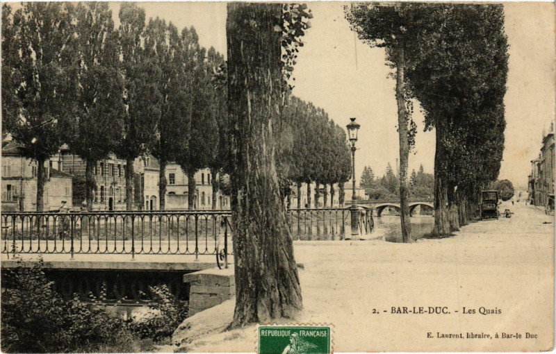 Carte postale ancienne Bar-le-Duc - Les Quais à Bar-le-Duc