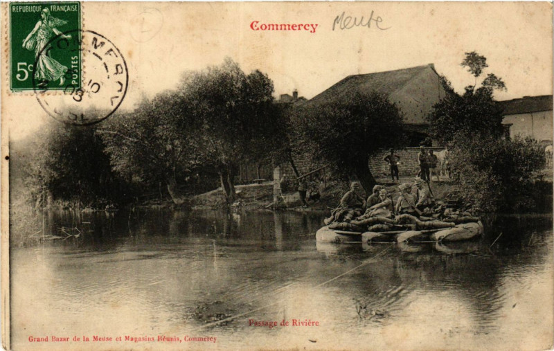 Carte postale ancienne Commercy - Passage de Riviére à Commercy