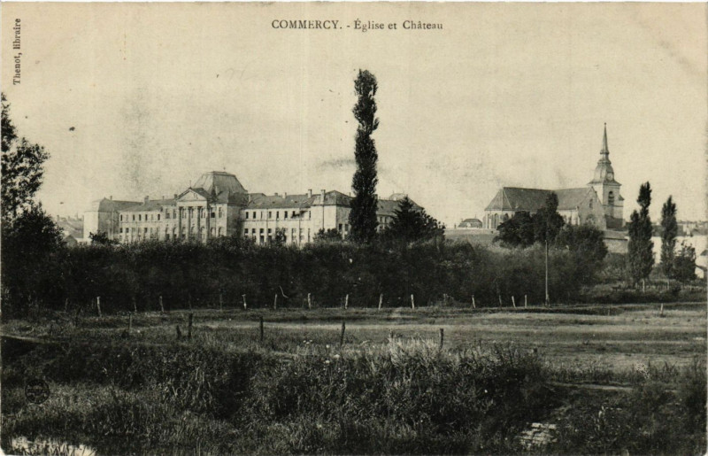 Carte postale ancienne Commercy - Eglise et Cháteau à Commercy