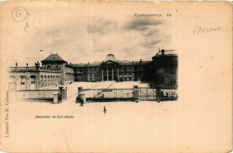 Carte postale ancienne Commercy, le ... - Quartier de Cavalerie à Commercy