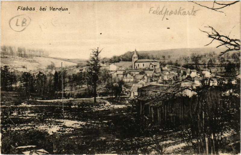 Carte postale ancienne Flabas  bei Verdun à Verdun