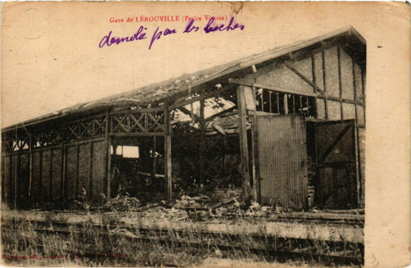 Carte postale ancienne Gare de Lérouville - (Petite Viresse) à Lérouville