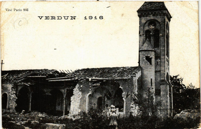 Carte postale ancienne Verdun 1916 à Verdun