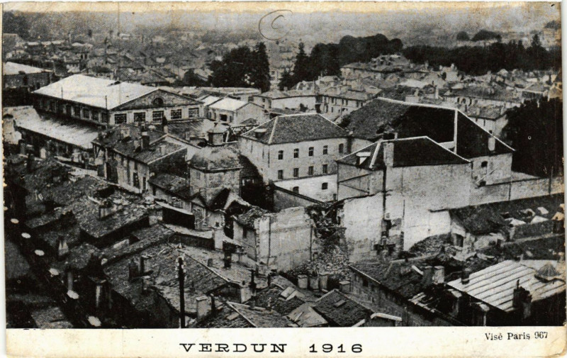 Carte postale ancienne Verdun 1916 à Verdun