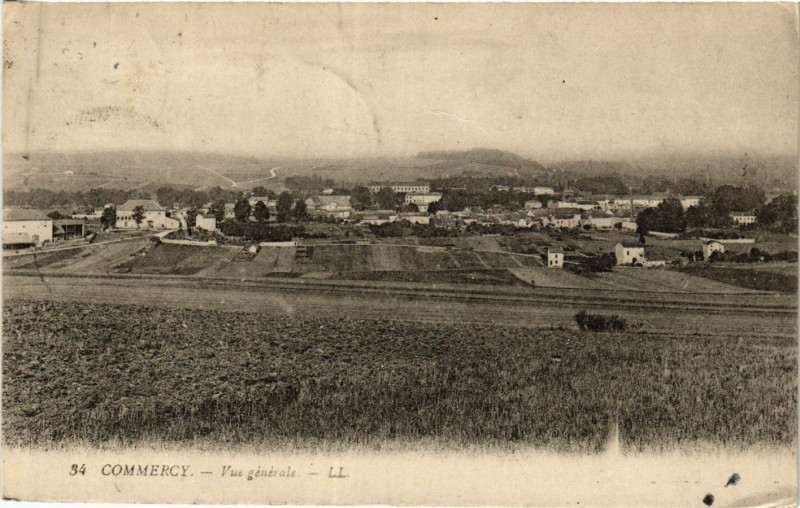 Carte postale ancienne Commercy - Vue générale à Commercy