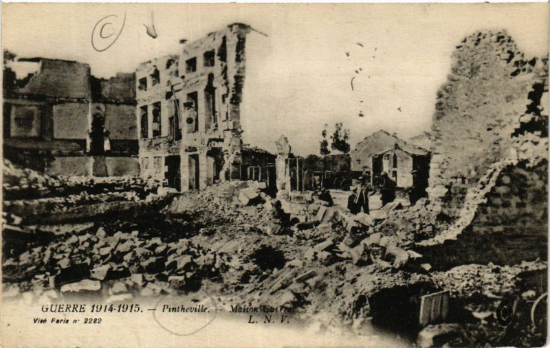 Carte postale ancienne Guerre 1914-1915 - Pintheville - Maison Cuitre à Pintheville