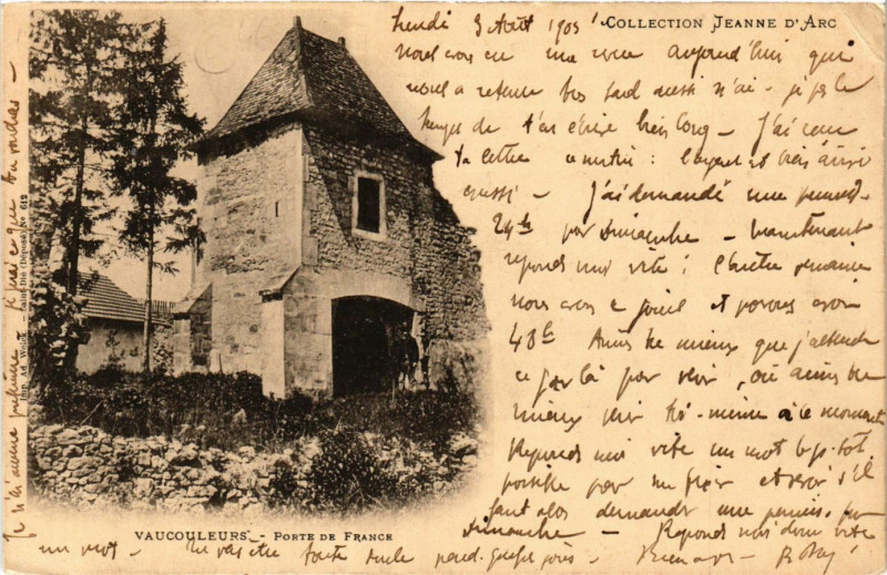Carte postale ancienne Vaucouleurs - Porte de France à Vaucouleurs